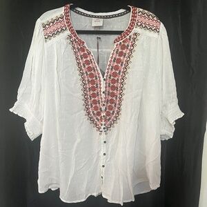 Knox Rose, 2x, ivory/multi